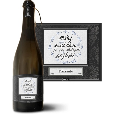 Sablio Môj otecko je ten zo všetkých najlepší Prosecco biele suché šumivé víno 10,5 % 0,75 l (holá fľaša)