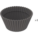 Silikomart Silfry силиконови формички за мъфини, сиви, 6 бр (25.420.55.0065)