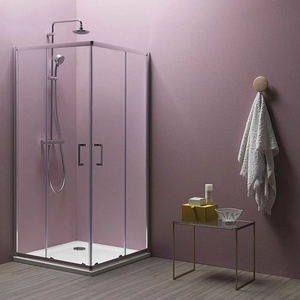 Kolpa San Квадратна душ кабина с плъзгащи се врати Kolpasan Eco Quat 80x80, 185 cm inaltime (538550)