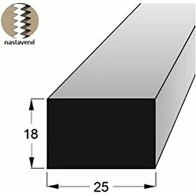 Lať podkladová 25x18 mm, délka 240 cm nastavovaná