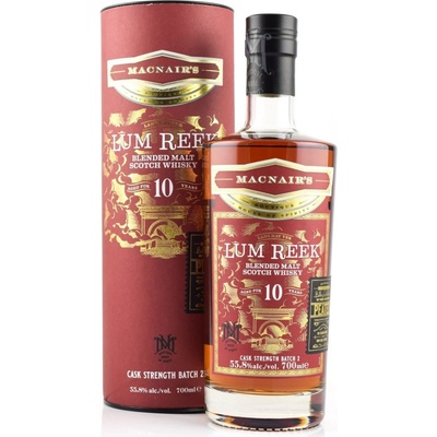MacNairs 10y Lum Reek Cask Strength Batch 2 55,8% 0,7 l (tuba)