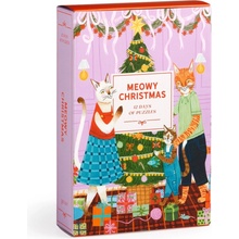 GALISON Adventný kalendár Mačacie Vianoce 12x42 dielov