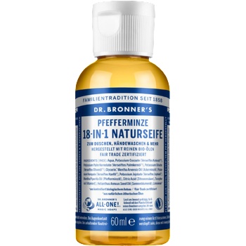 Dr. Bronner's 18в1 Натурален сапун - Мента - 60 мл