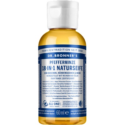 Dr. Bronner's 18в1 Натурален сапун - Мента - 60 мл