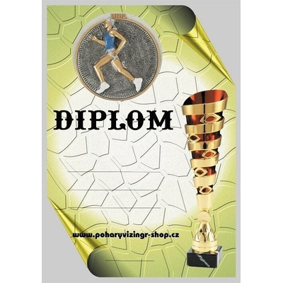 VIZINGR Atletika žena diplom A4 č.35