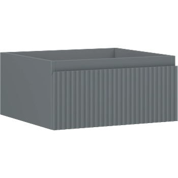 Mexen Rivel шкаф за баня подумивалников 50 см, 1 чекмедже, рифелован, графит мат - 91A20-05023-1-BF66 (91A20-05023-1-BF66)