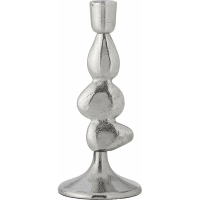 Bloomingville Kovový svietnik Metina Silver 21 cm
