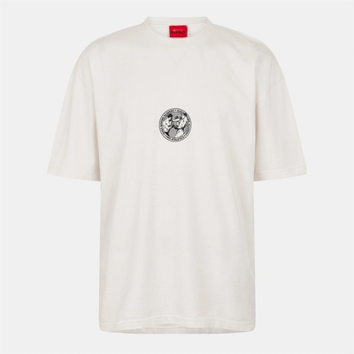 Hugo Тениска Hugo Men's Dwresto Cotton T-Shirt - Natural 102