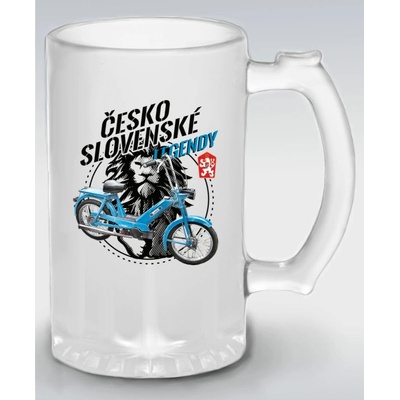 Československé legendy Babetta 207 modrá V2 Půllitr skleněný 500 ml