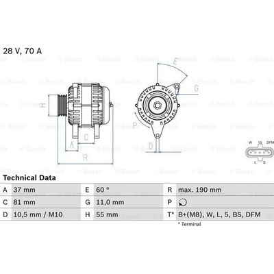 BOSCH generátor 0986045160