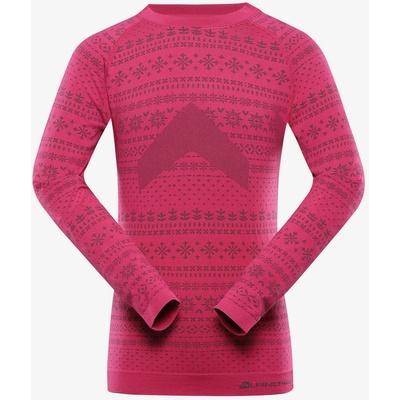 Alpine Pro Тъмнорозова функционална тениска за момичета ALPINE PRO Amboso ALPINE PRO | Rozov | Момичешки | 140/146