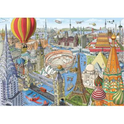 Ravensburger - Puzzle Around The World in 80 Days - 1 000 piese