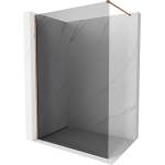 Mexen Kioto-X душ кабина Walk-in 100 x 200 см, графит 10 мм, розово злато - 800-100-101-60-40-X (800-100-101-60-40-X)