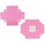 Leantoys Nail Set Pink Nail Tips Stickers Diamonds