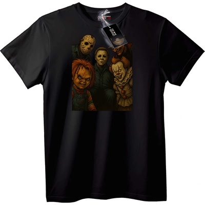 NOONEBRAND Тениска Horror Icons - 2XL, Black