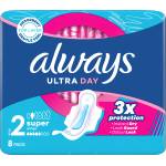 Always Превръзки Ultra Day с крилца, размер 2, 8 бр (3078482)