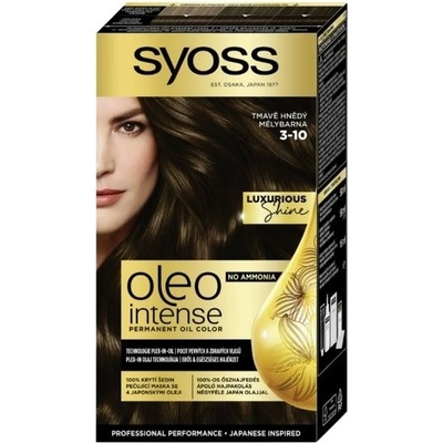 Syoss Oleo Intense farba na vlasy Tmavo hnedý 3-10 50 ml