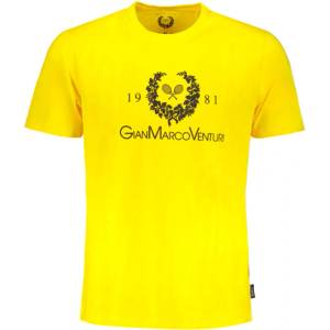 Gian marco venturi Мъжка тениска с къс ръкав gian marco venturi, Цвят Жълто (au01419lino_giyellow)