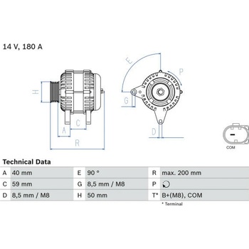 generátor BOSCH 0 986 083 310