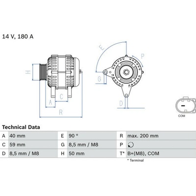 generátor BOSCH 0 986 083 310