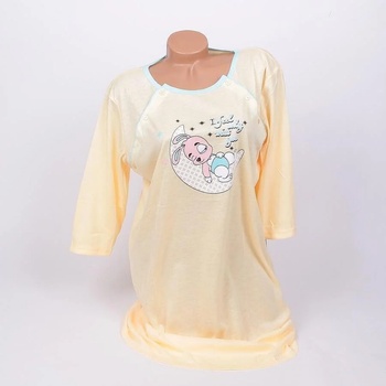 Image 1 of Нощница за кърмачки с 3/4 ръкав в цвят светъл кехлибар