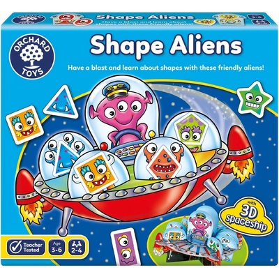 Orchard Toys Učte sa tvary s mimozemšťanmi