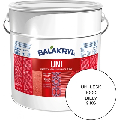 Balakryl Uni lesk 9 kg biela