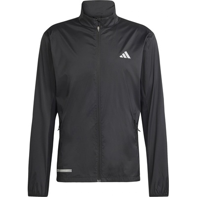 adidas Яке Adidas Men's Ultimate Allover Print Wind. RDY Reflective Slim Fit Performance Running Jacket - BLACK