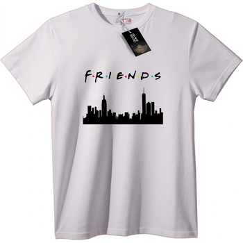 NOONEBRAND Тениска Friends Силует на Ню Йорк - S, Black
