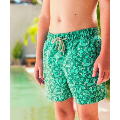 Detské plavky Sea'sons Mosaic Emerald Blue