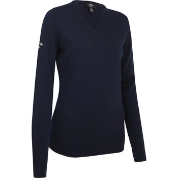 Callaway Дамска блуза Callaway V Neck Golf Sweater Womens - Dark Navy