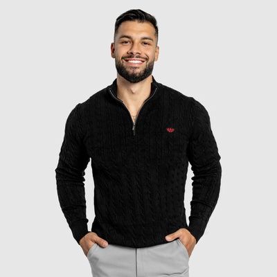 Iron Aesthetics Cable Knit černý – Zboží Dáma
