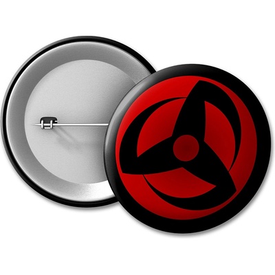 Naruto placka Mangekyo Sharingan Kakashi a Obito 50 mm