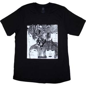 The Beatles Revolver Album Cover Black L Дамски Риза (BEATTEE464LB03)