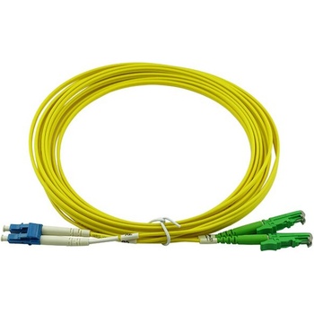 Conneu E2000-APC-LC-UPC дуплексна пач корда, сингълмод OS2, 3 мм. , жълта, Conneu (25 м) (CNFJ-E2ALCOS2DYE3mm-25)
