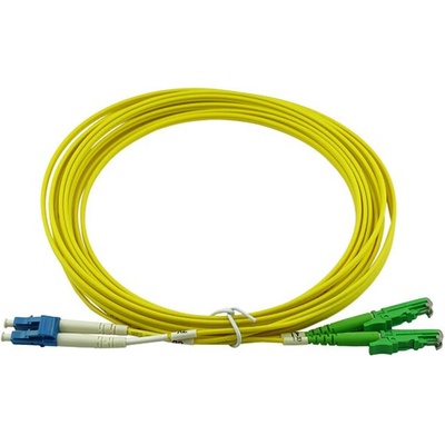 Conneu E2000-APC-LC-UPC дуплексна пач корда, сингълмод OS2, 3 мм. , жълта, Conneu (25 м) (CNFJ-E2ALCOS2DYE3mm-25)
