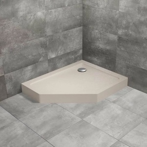Radaway Петоъгълно душ корито Radaway Doros PT E Compact Stone 100x90 см акрил кашмир дясно (SDRPTP1090-05-84SR)