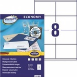 EUROPE100 Labels Europe100 A4 105x70mm white (100)