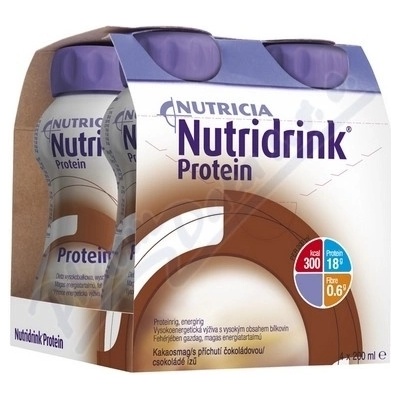 NUTRIDRINK PROTEIN S PŘÍCHUTÍ ČOKOLÁDOVOU POR SOL 4X200ML