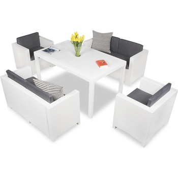 BICA Техноратанов комплект Colorado Apetito 6 бяло Bica (BCCOL6BL)