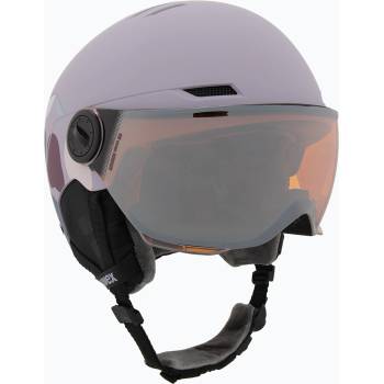 uvex Детска скиорска каска UVEX Rocket Visor Jr cool lavender abstract matt/mirrorsilver/lasergold