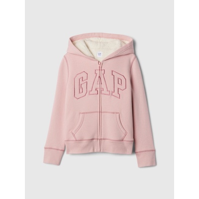 GAP dievčenská sherpa mikina s logom 486514-02