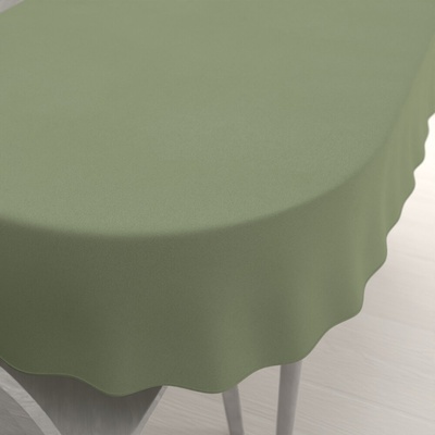 Biante Veľký oválny obrus BKU-118 Sivozelený 220x260cm