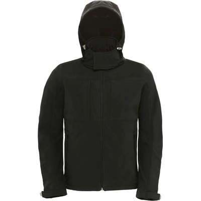 B&C Collection B&c hooded softshell men / Мъжко трислойно софтшел яке с качулка - черно l (01195000203)