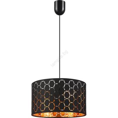 LAMKUR Пендант на кабел ULLE 1xE27/15W/230V черен (LA55855)