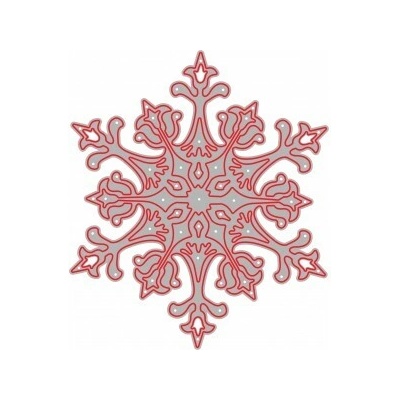 Wiler Vyřezávací šablona Sněhová vločka 1ks