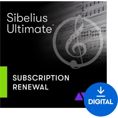AVID Sibelius Ultimate 1Y Subscription RENEW Digitálny produkt