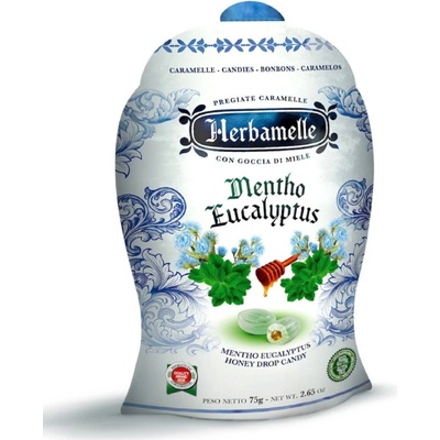 Herbamelle plnené cukríky Eukalyptus-mentol 75g