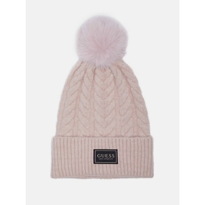 Guess dámská čepice Pom Pom růžová
