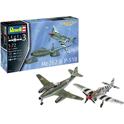 Revell Me 262 Schwalbe & P-51B Mustang Combat Set 1:72